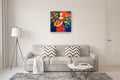Original art for sale at UGallery.com | Harvest Time. Colorado Peaches by Yelena Sidorova | $1,800 | mixed media artwork | 30' h x 30' w | thumbnail 5