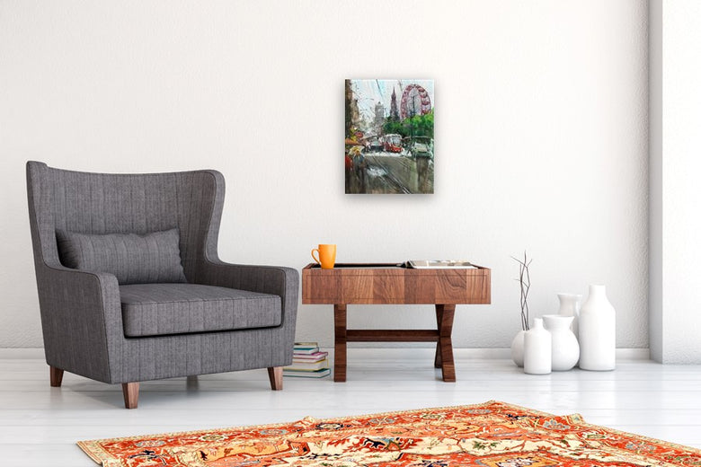 Edinburgh Princes Street by Maximilian Damico |  In Room View of Artwork 