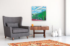 Original art for sale at UGallery.com | On Berthoud Pass No. 11 by Phyllis Anderson | $700 | acrylic painting | 24' h x 24' w | thumbnail 5
