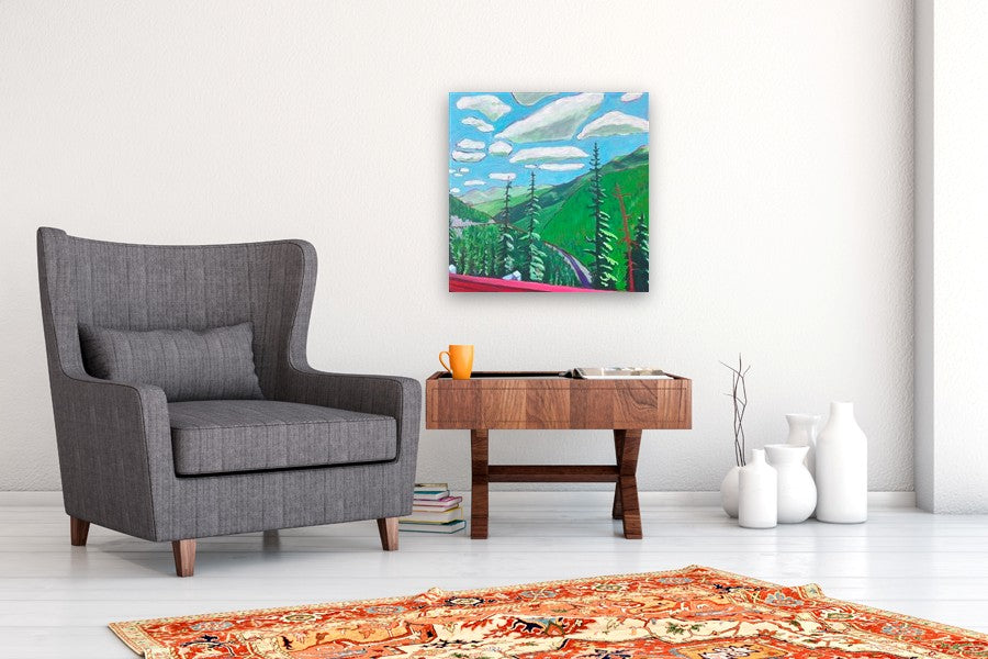 On Berthoud Pass No. 11 by Phyllis Anderson |  In Room View of Artwork 