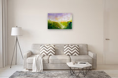 Original art for sale at UGallery.com | The Valley by Sarah Parsons | $1,900 | oil painting | 24' h x 36' w | thumbnail 5
