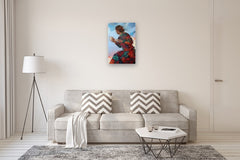 Original art for sale at UGallery.com | Afternoon Tea by Nicholas Robertson | $1,200 | acrylic painting | 30' h x 20' w | thumbnail 5