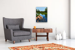 Original art for sale at UGallery.com | Adirondack by JoAnn Golenia | $950 | acrylic painting | 24' h x 18' w | thumbnail 5