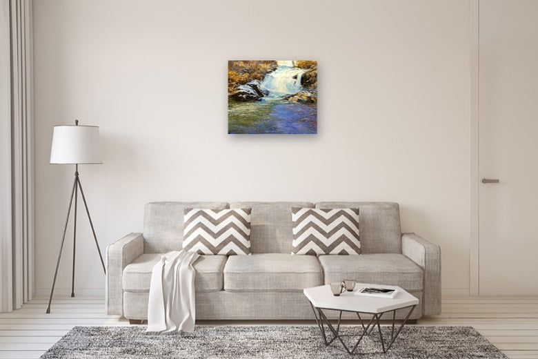 Second Cascade at Boonton by Onelio Marrero |  In Room View of Artwork 