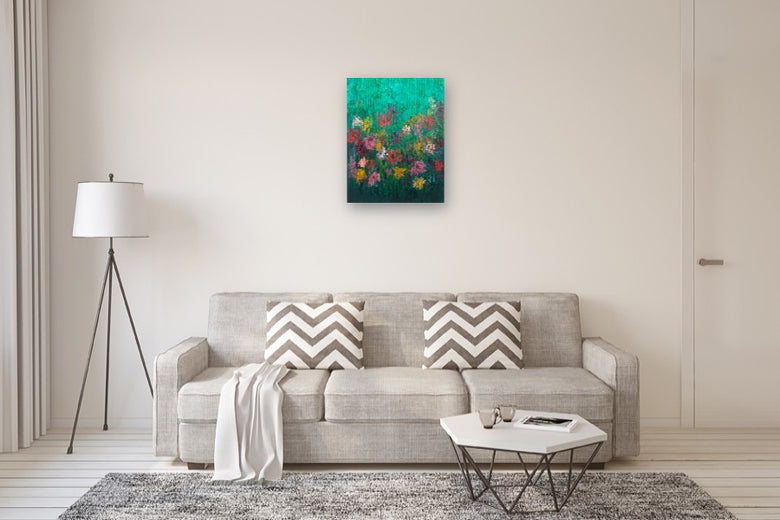 Wild Bloom by Janet Hamilton |  In Room View of Artwork 