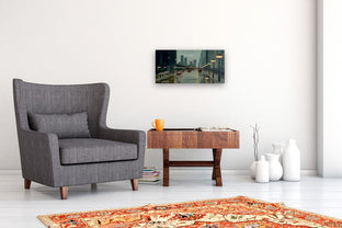 Rainy Day on Michigan Ave by Yangzi Xu |  In Room View of Artwork 