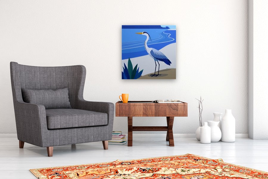 Bird. Watching by Guigen Zha |  In Room View of Artwork 