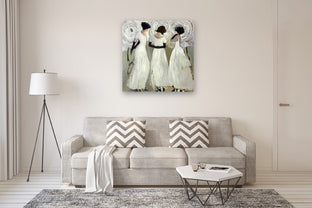 Girls in White Dresses by Mary Pratt |  In Room View of Artwork 