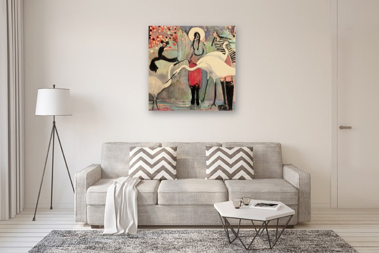 Splashpad by Mary Pratt |  In Room View of Artwork 