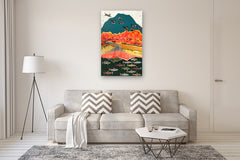 Original art for sale at UGallery.com | The Mountains are Calling by Alana Clumeck | $3,200 | mixed media artwork | 48' h x 30' w | thumbnail 5