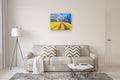 Original art for sale at UGallery.com | Fall Vineyards in France, Cloudy Day by Suren Nersisyan | $1,500 | oil painting | 24' h x 30' w | thumbnail 5