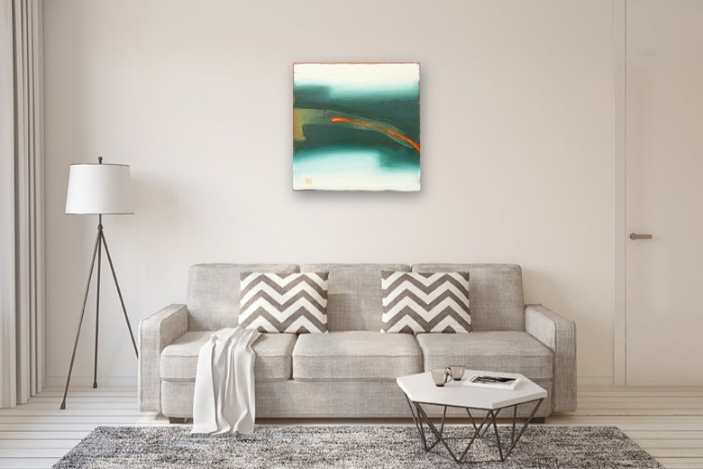 Red Meander by Heidi Hybl |  In Room View of Artwork 