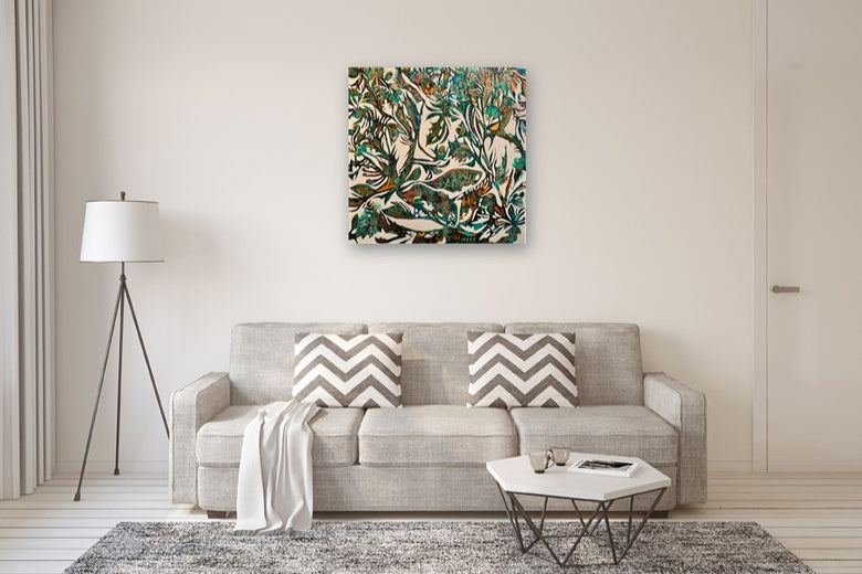 Untamed Garden by DL Watson |  In Room View of Artwork 