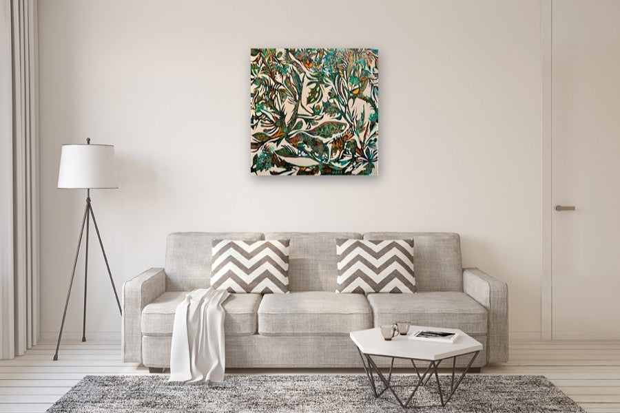 Untamed Garden by DL Watson |  In Room View of Artwork 