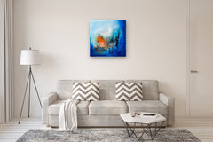 Original art for sale at UGallery.com | Enigma by Yamilet Sempe | $3,100 | mixed media artwork | 30' h x 30' w | thumbnail 5