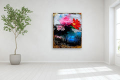 Original art for sale at UGallery.com | A Modern Floral by Scott Dykema | $7,000 | mixed media artwork | 60' h x 48' w | thumbnail 5