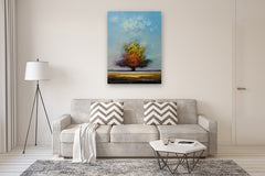 Original art for sale at UGallery.com | Autumn Foliage by George Peebles | $2,200 | oil painting | 48' h x 36' w | thumbnail 5
