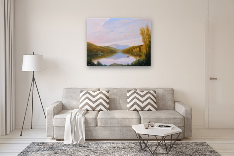 Peaceful Day by Carolyn Steward |  In Room View of Artwork 