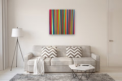 Original art for sale at UGallery.com | Woven Light by Alicia Dunn | $1,900 | acrylic painting | 36' h x 36' w | thumbnail 5