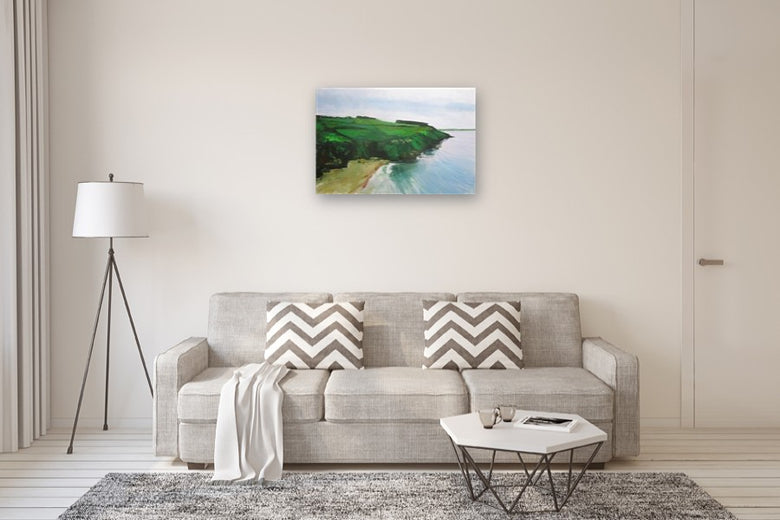 English Coast by Janet Dyer |  In Room View of Artwork 