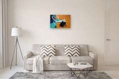 Original art for sale at UGallery.com | Cheese Dip by Duane Brown | $1,950 | oil painting | 19.75' h x 29.75' w | thumbnail 5