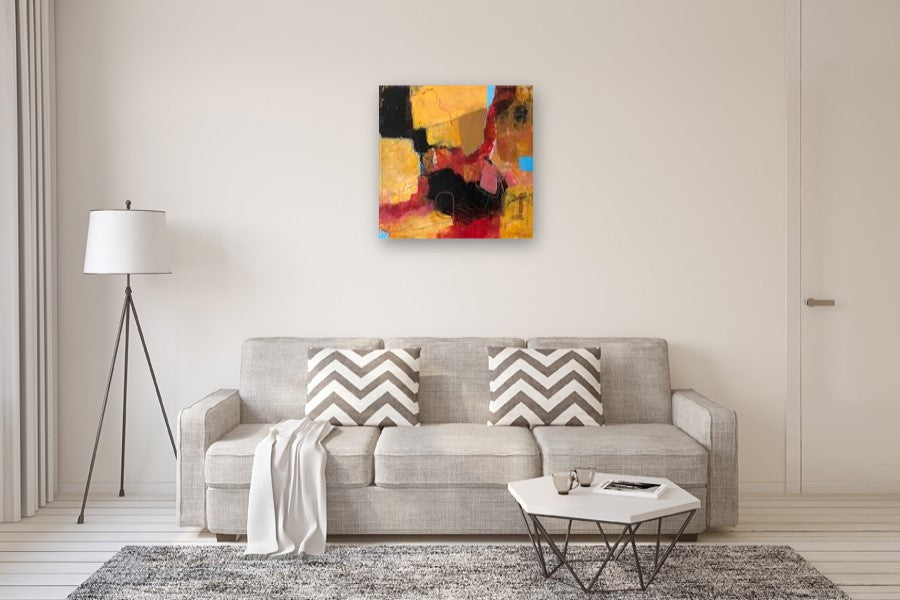 A Walk Among the Boulders by Jodi Dann |  In Room View of Artwork 