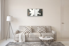 Original art for sale at UGallery.com | Aster by Sally Morris Clark | $3,175 | mixed media artwork | 18' h x 38' w | thumbnail 5