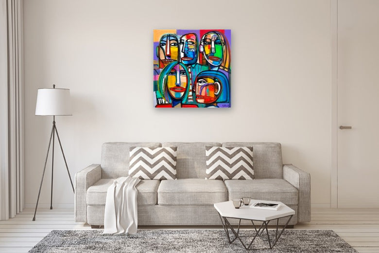 Facial Recognition by Allen Wittert |  In Room View of Artwork 