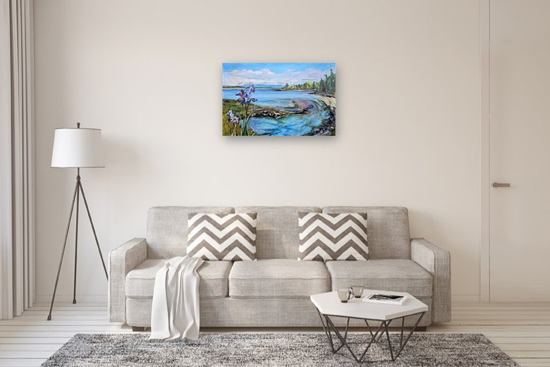 Seaside by Arden Rose |  In Room View of Artwork 