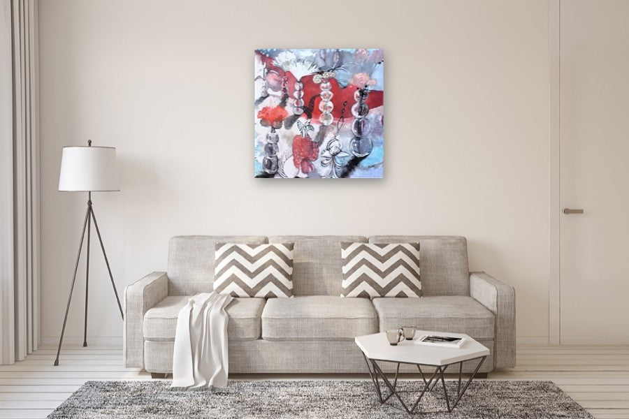 The Table Is Set by Mary Pratt |  In Room View of Artwork 