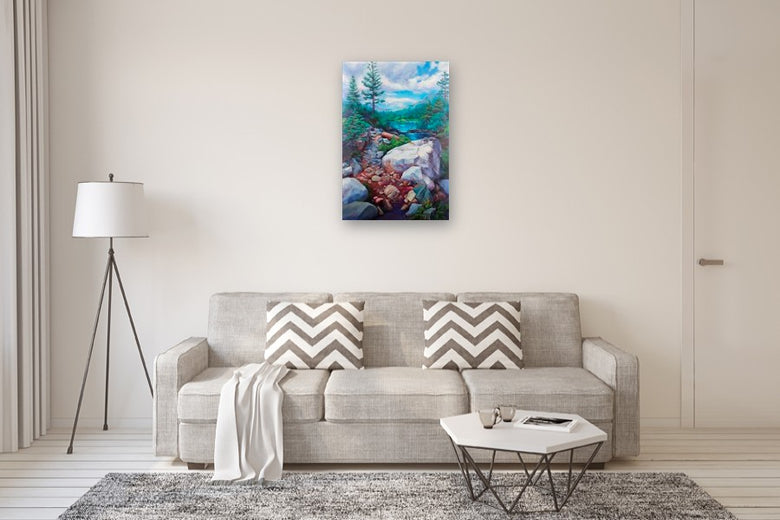 The Path to Lily Lake by Jinny Tomozy |  In Room View of Artwork 