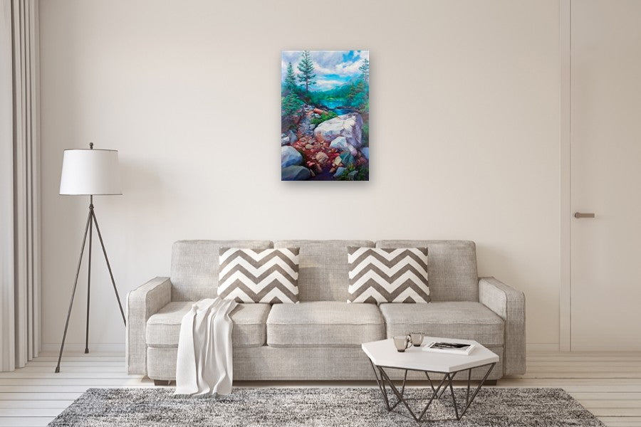 The Path to Lily Lake by Jinny Tomozy |  In Room View of Artwork 