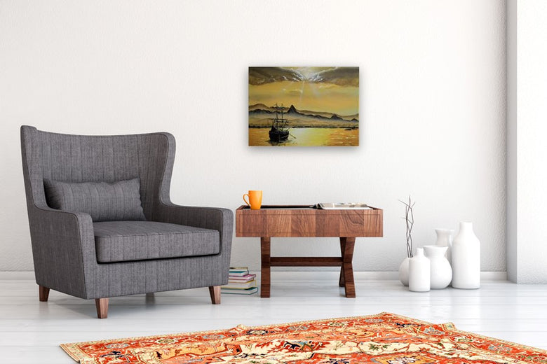 Golden Hour by Art Clark |  In Room View of Artwork 