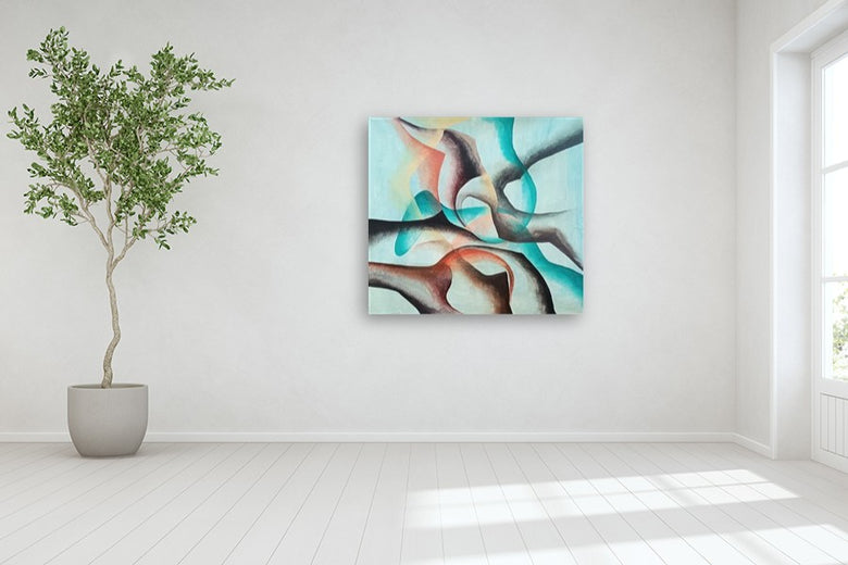 Glide by Mabel Serena |  In Room View of Artwork 