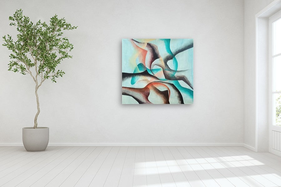 Glide by Mabel Serena |  In Room View of Artwork 