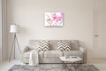 Original art for sale at UGallery.com | Little Hummingbird and Pink Magnolias by Suren Nersisyan | $500 | watercolor painting | 22' h x 30' w | thumbnail 5
