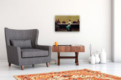 Original art for sale at UGallery.com | Ladies Drink Free!!! by Keith Thomson | $2,500 | oil painting | 16' h x 24' w | thumbnail 5