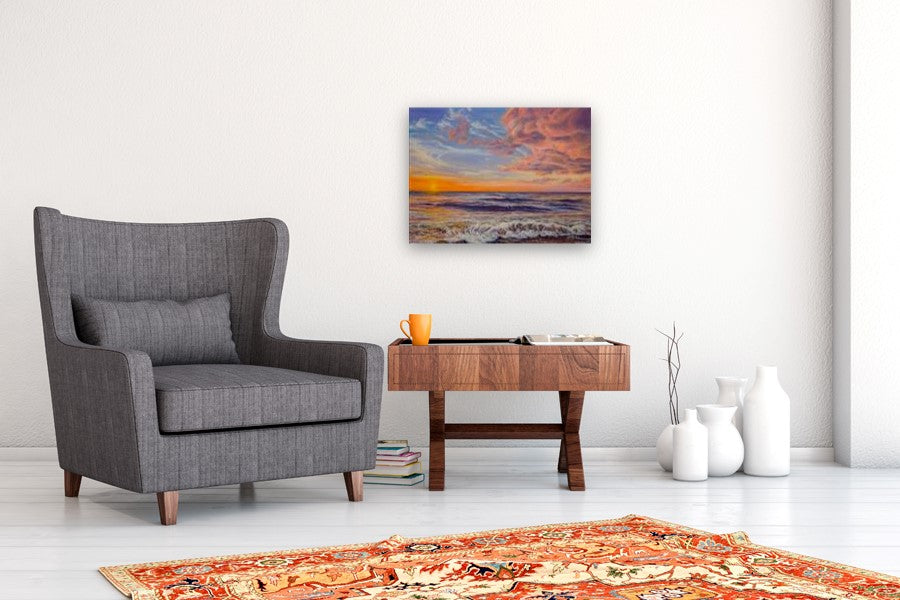 Gentle Sunrise by Olena Nabilsky |  In Room View of Artwork 