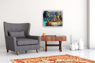 Beach Road, San Francisco Bay by James Hartman |  In Room View of Artwork 