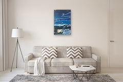 Original art for sale at UGallery.com | Winter Park Nocturne by Phyllis Anderson | $1,050 | acrylic painting | 36' h x 24' w | thumbnail 5