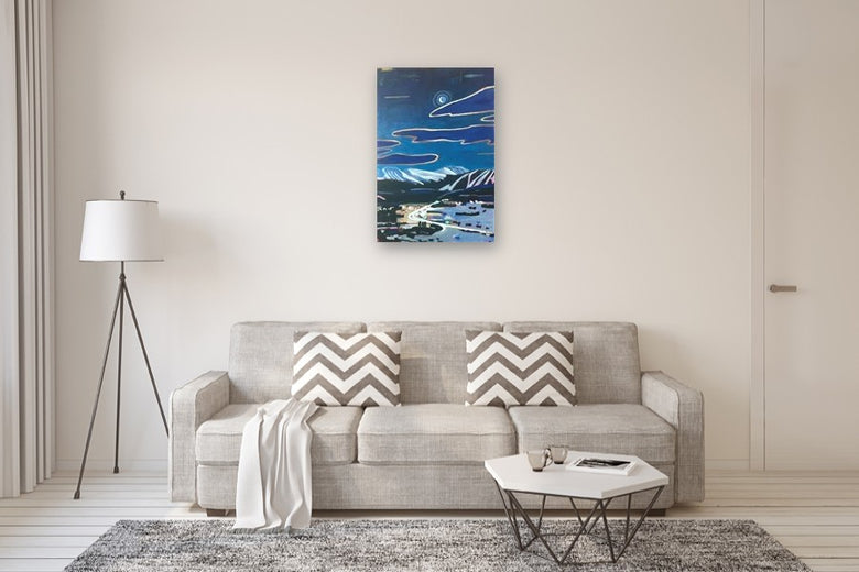 Winter Park Nocturne by Phyllis Anderson |  In Room View of Artwork 