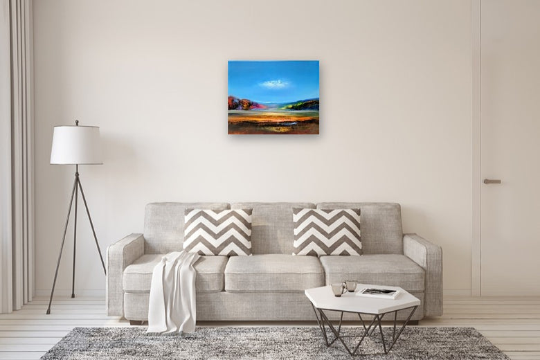 Pastoral Lane by George Peebles |  In Room View of Artwork 