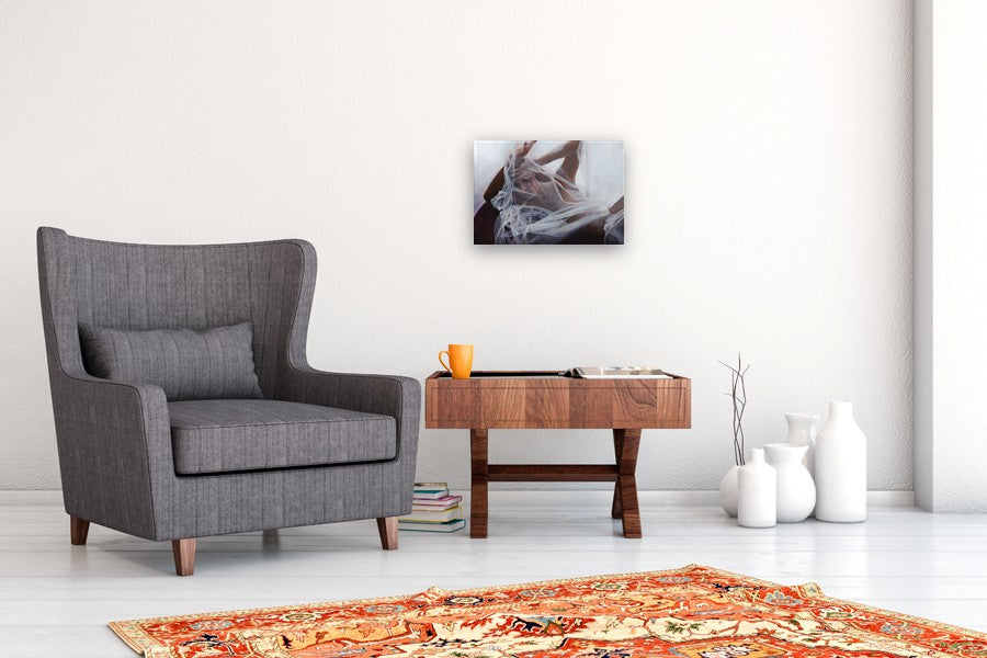 Veiled Woman by John Kelly |  In Room View of Artwork 