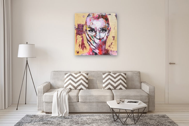 Silence by Paola Ruggiero |  In Room View of Artwork 