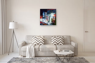 Crossing Clinton Street by Mitchell Freifeld |  In Room View of Artwork 
