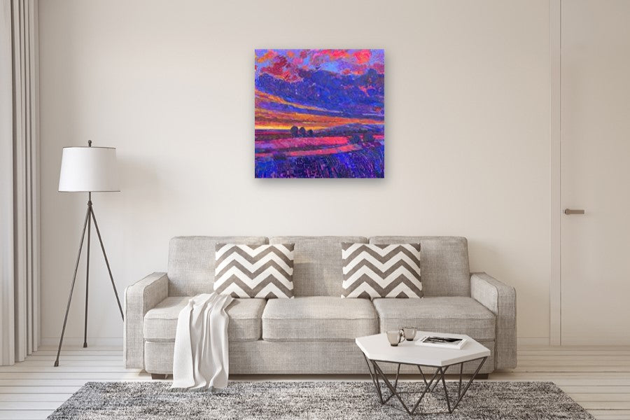 New Beginning Series-1 by Srinivas Kathoju |  In Room View of Artwork 