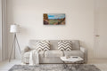 Original art for sale at UGallery.com | Summer in the Valley by Olena Nabilsky | $1,200 | oil painting | 18' h x 36' w | thumbnail 5