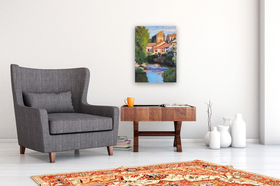 View of Estella, Spain by Jonelle Summerfield |  In Room View of Artwork 