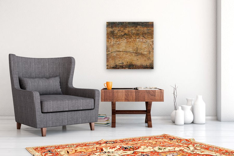 Afterglow & Faded Memories by Patricia Oblack |  Side View of Artwork 