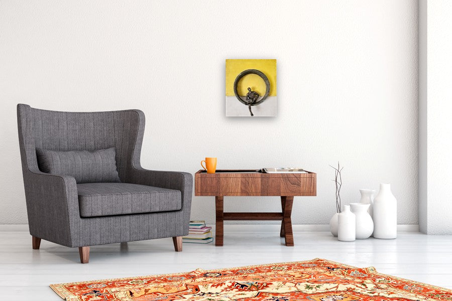 Serie Yellow: The Circle by Yelitza Diaz |  In Room View of Artwork 